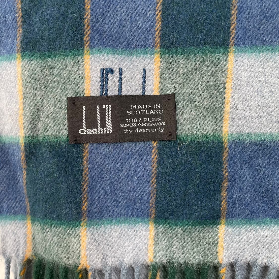 던힐 dunhill 체크 램스울 머플러 목도리 상품이미지2