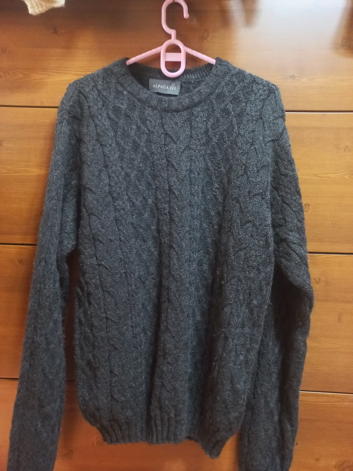 Alpaca111 케이블 니트 100-105 상품이미지1