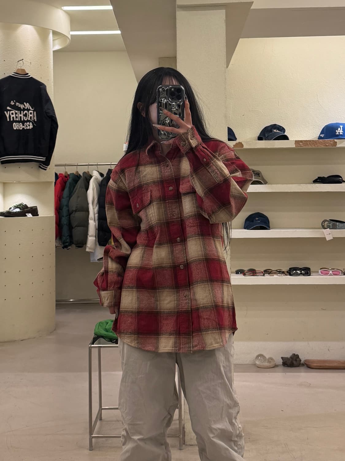 필드앤스트림 레드 체크 셔츠 U1053 상품이미지1