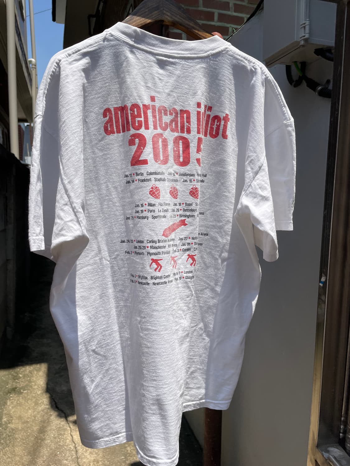 2005 그린데이 American Idiot 투어 티셔츠 상품이미지10