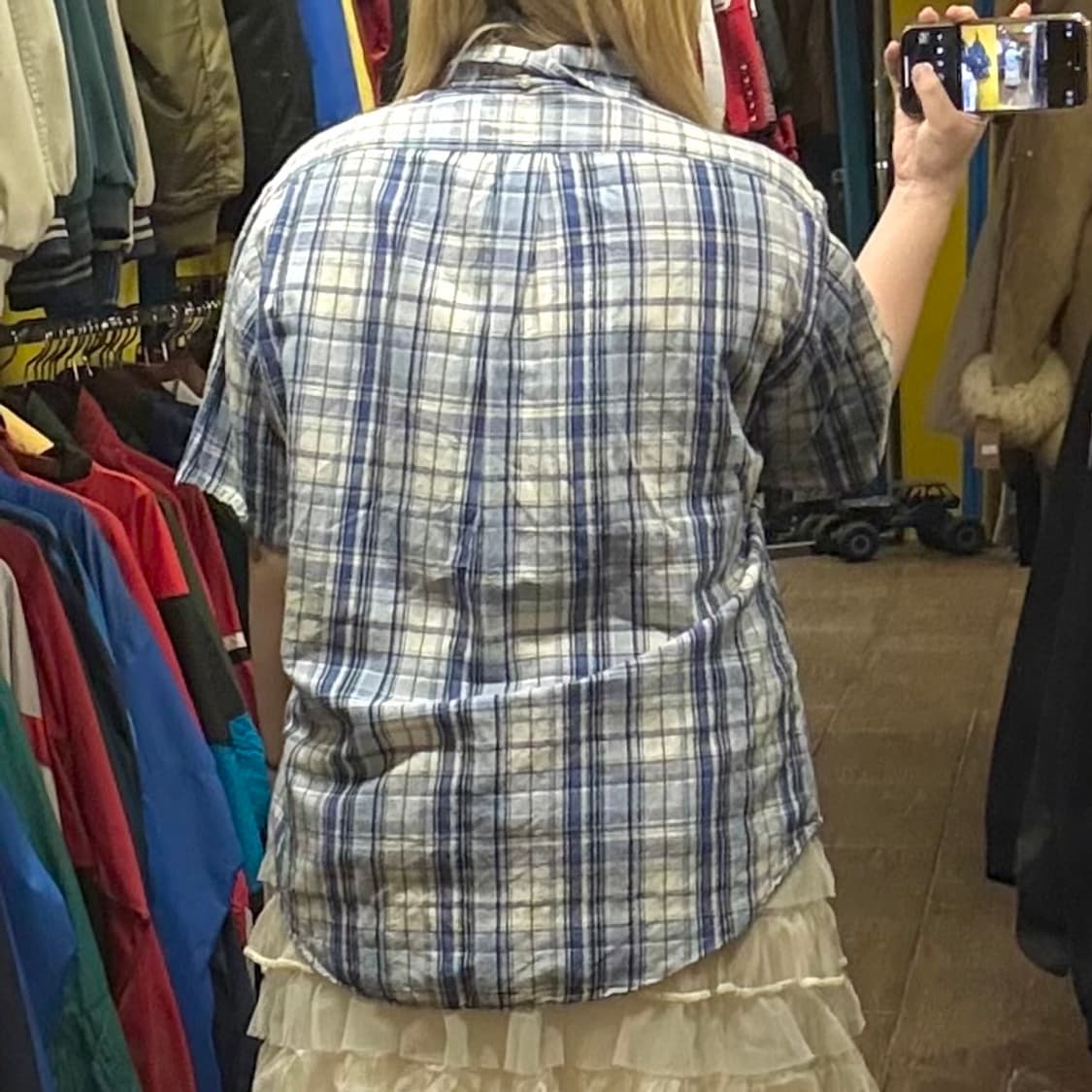 [HI] 폴로 랄프로렌 반팔셔츠 체크 스카이블루 상품이미지5