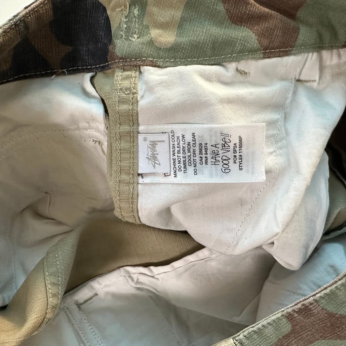 스투시 립스탑 서플러스 카고 팬츠 카모 상품이미지8