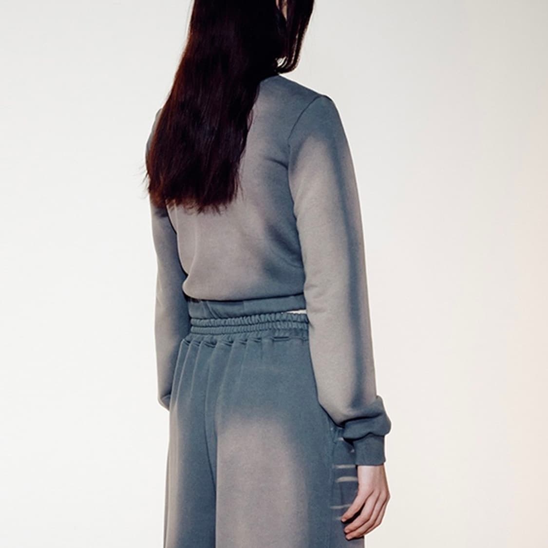 Open yy WASHED BABY ZIPPED JACKET-GRAY 상품이미지2