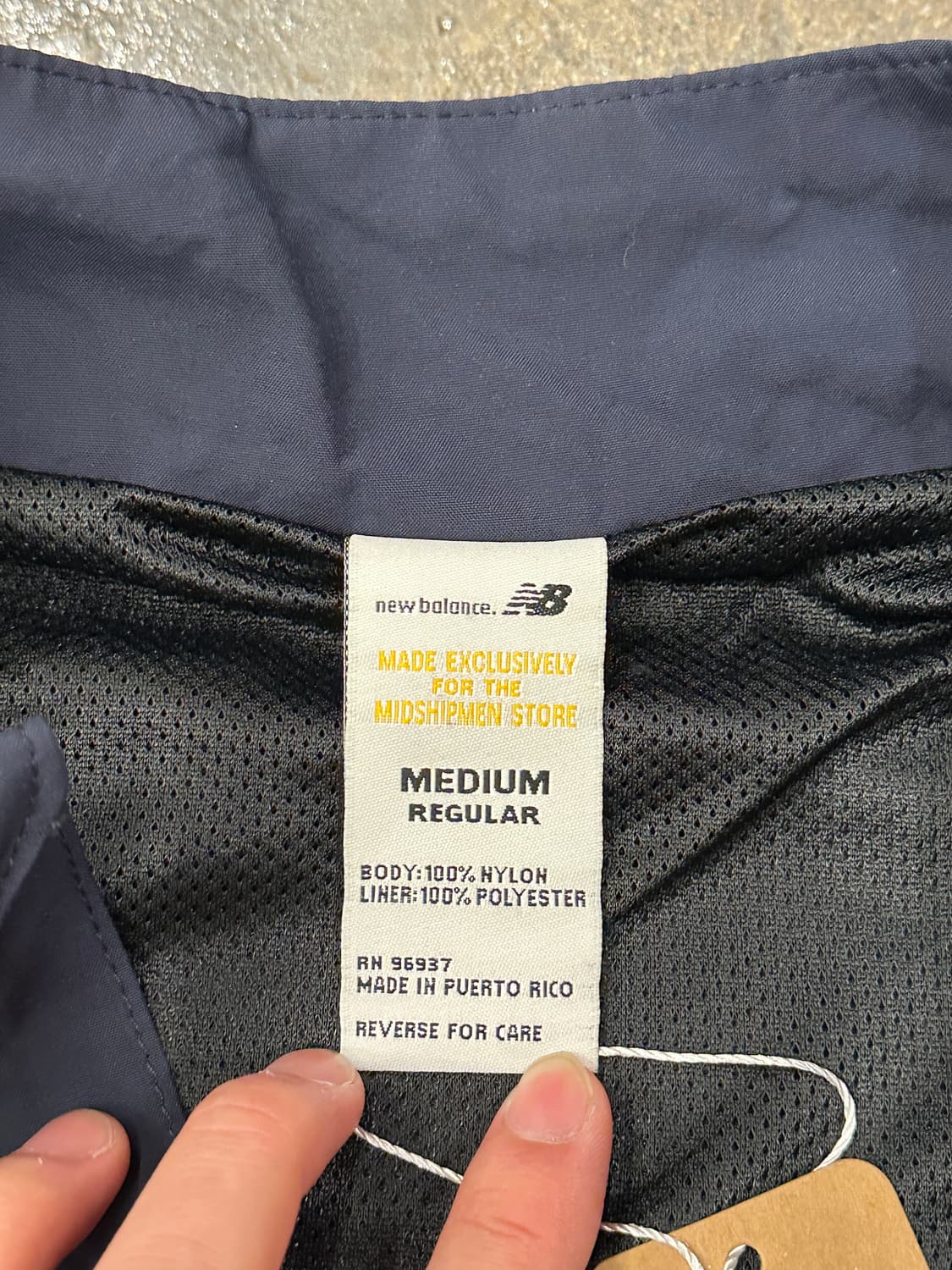 USNA 뉴발란스 네이비 트랙 자켓  M 상품이미지4