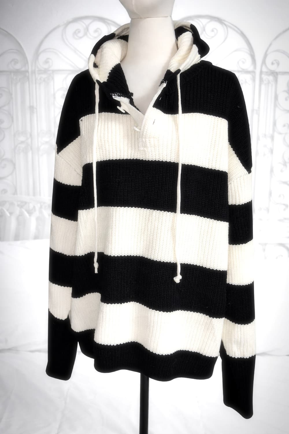 Stripe Knit Hoodie 상품이미지1