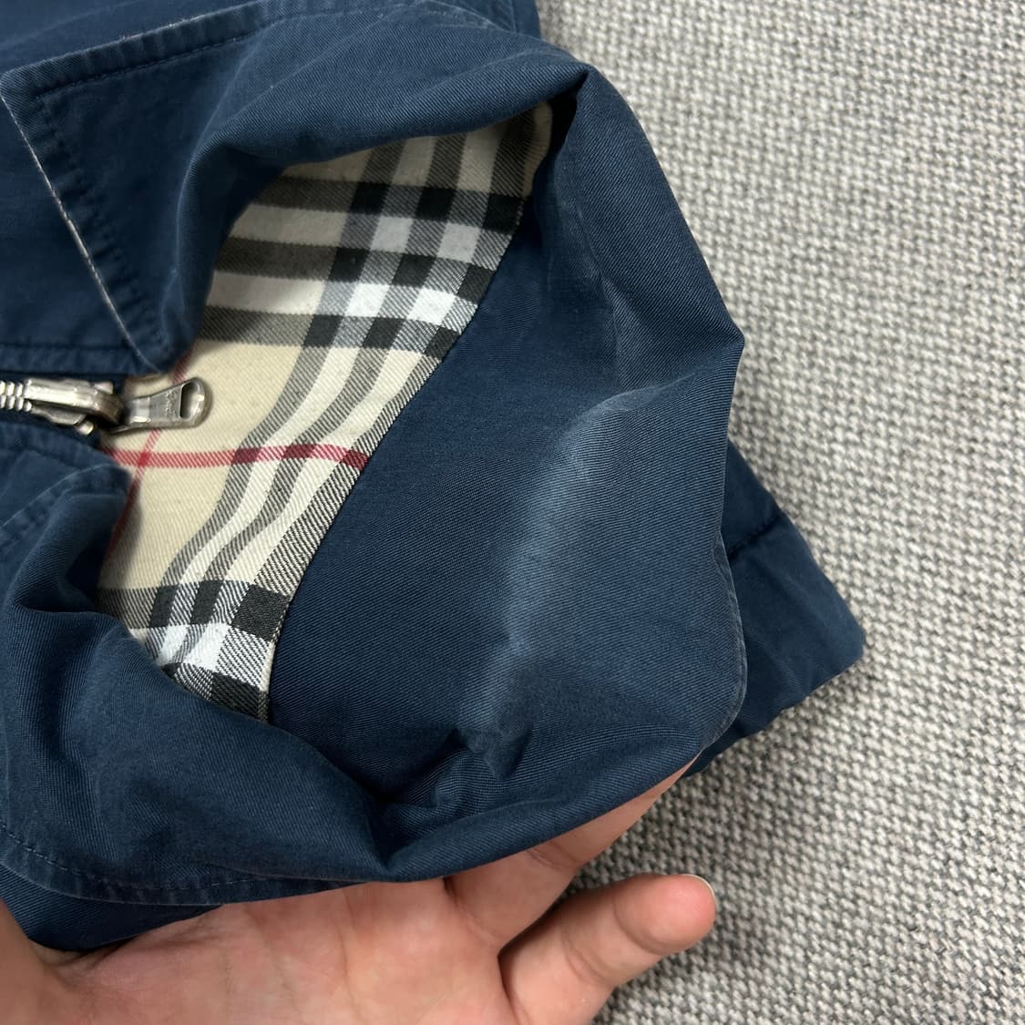 버버리 리버시블 노바체크 스윙톱 자켓(50) 상품이미지7
