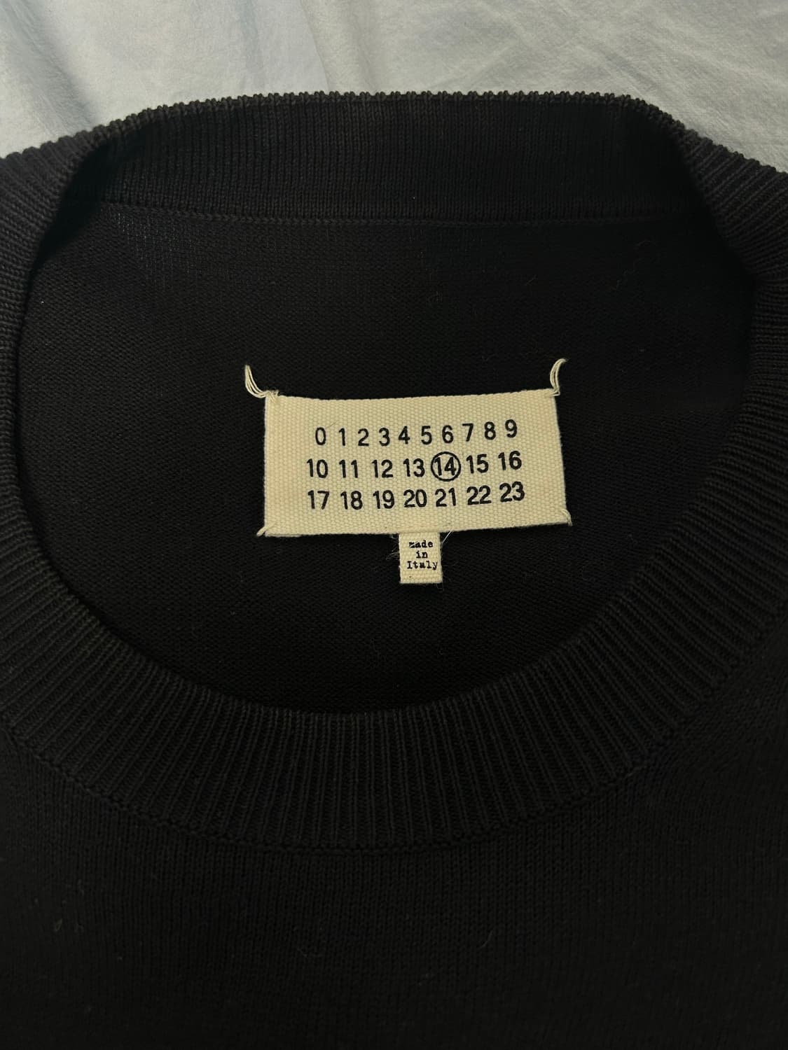 마르지엘라 엘보우패치 니트, XL -> M 사이즈 교환 상품이미지1