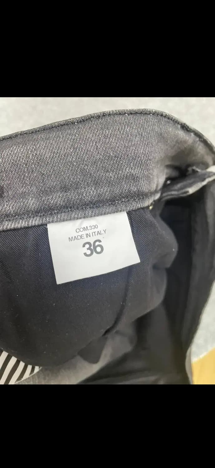 [36]106.오프화이트 코팅진 블랙 (Offwhite denim) 상품이미지6