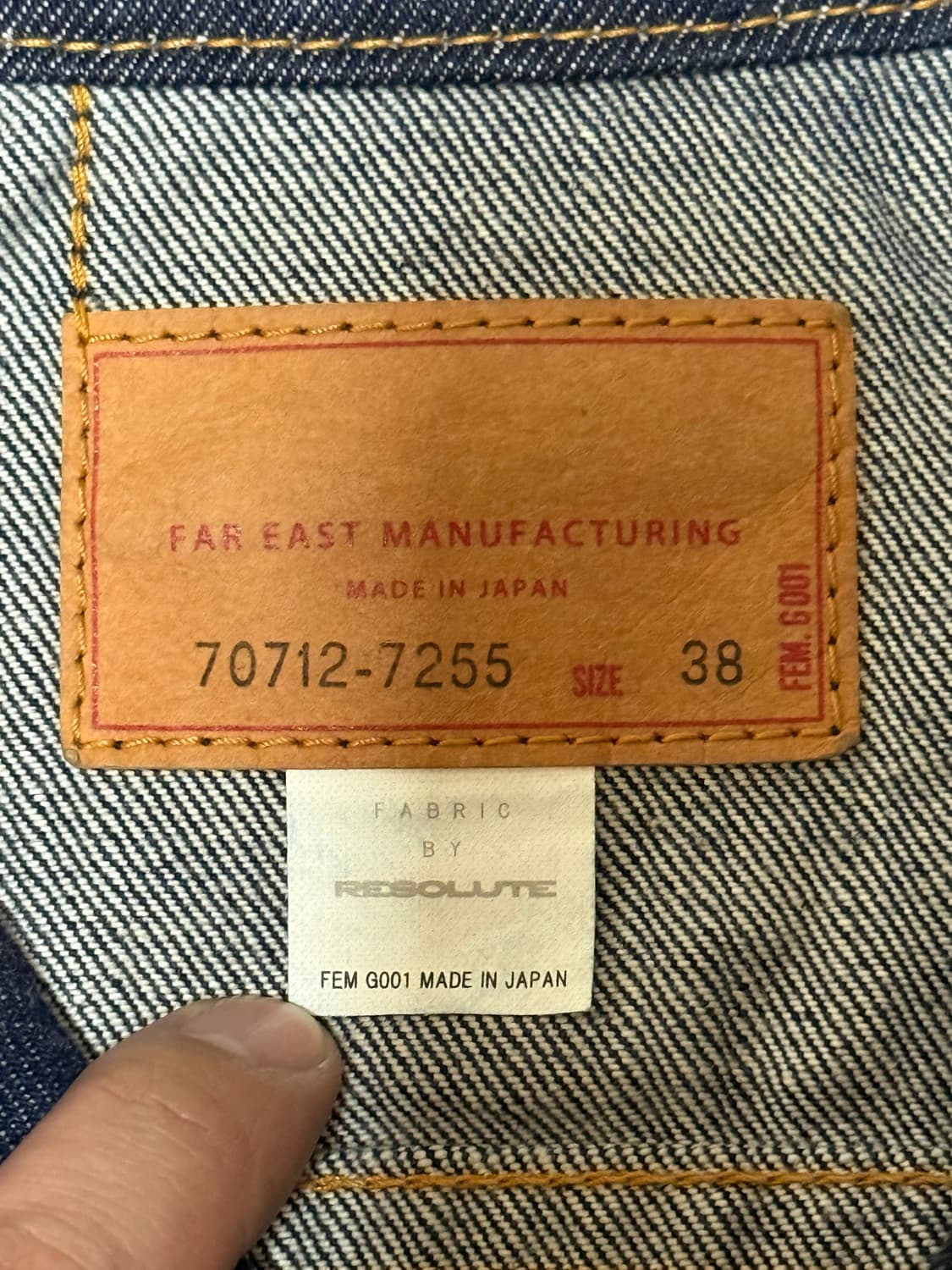 [38] FAR EAST MANUFACTURING 트러커 자켓 상품이미지5