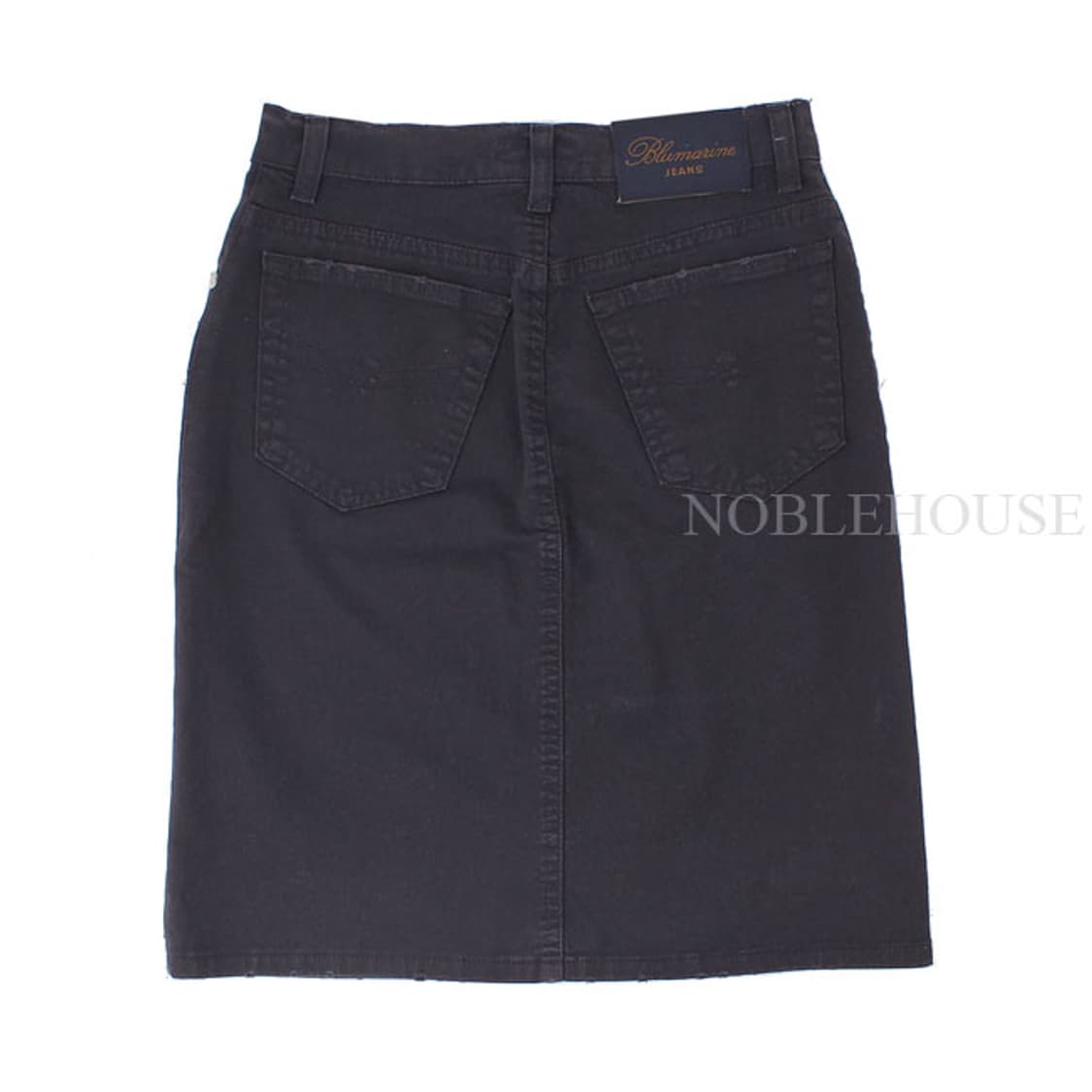블루마린 딥퍼플 데미지 시퀸자수 데님스커트 (이탈40) 상품이미지2