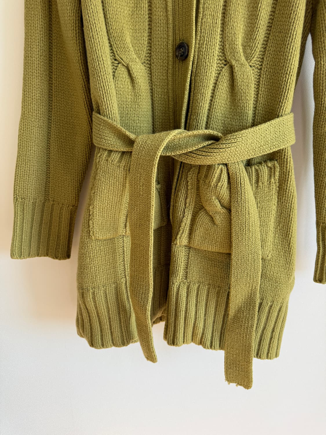 Pre owned 울&캐시미어 롱 니트 후드 상품이미지3