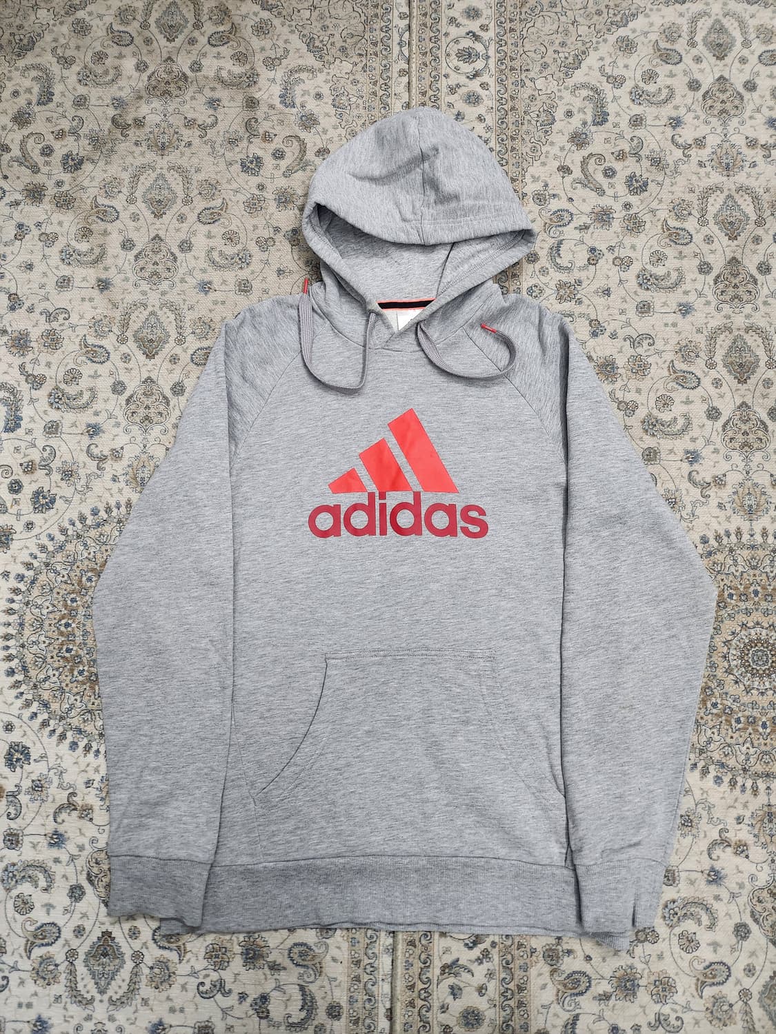 아디다스 그레이 빅로고 후드티 100 상품이미지1