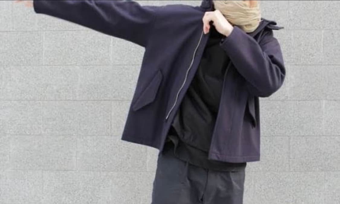 [3]코모리 펠튼 울 나일론 Zip 블루종 자켓 상품이미지2