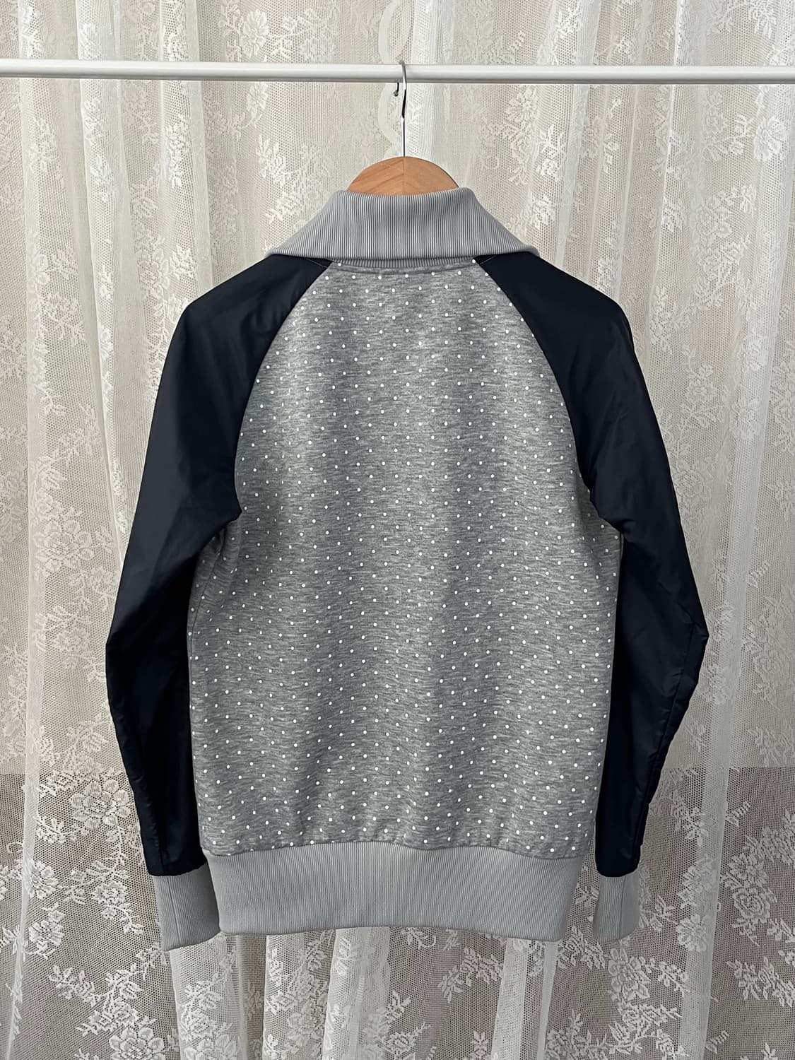 S) 아디다스 도트 기모 집업 자켓 상품이미지2