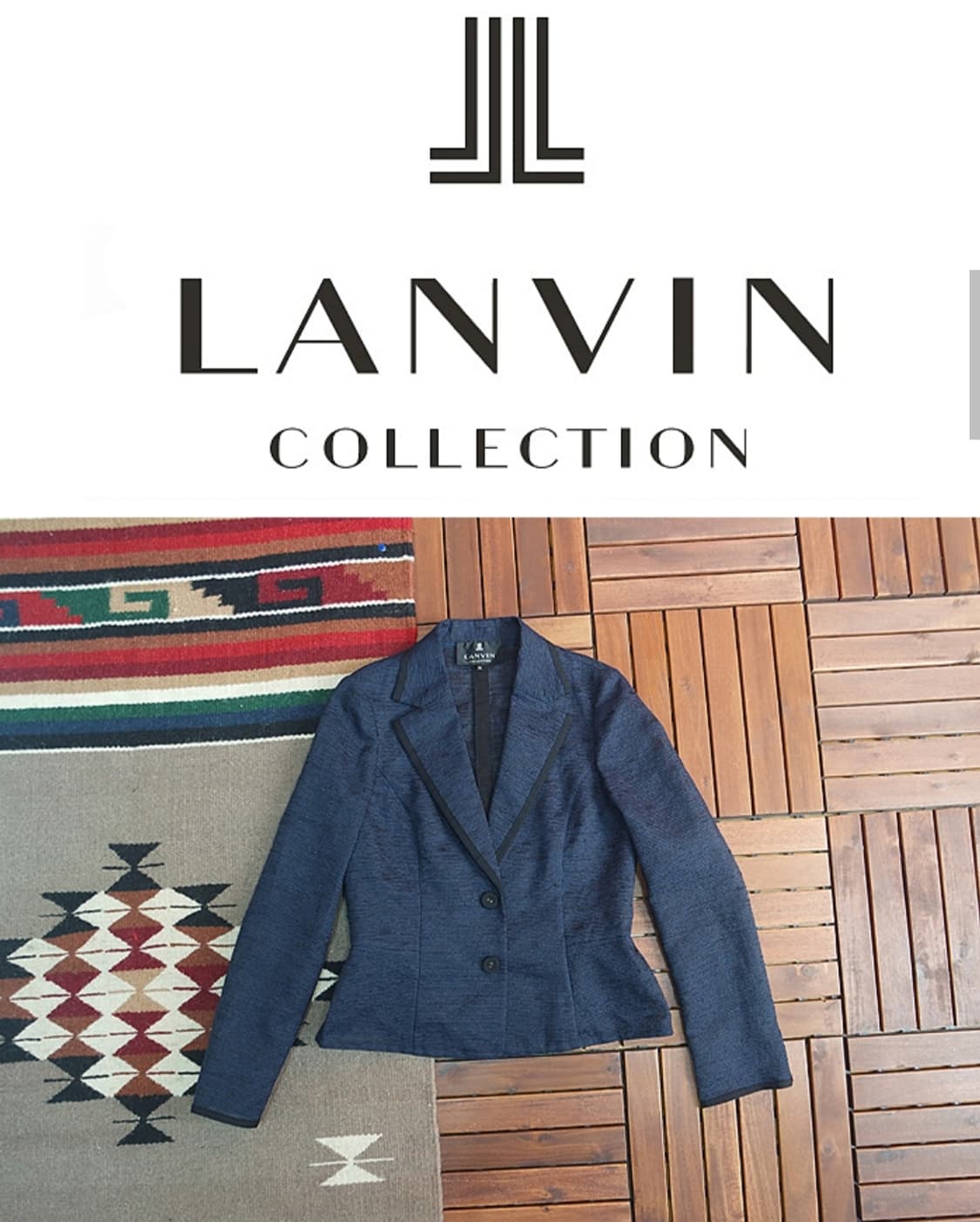 LANVIN 랑방 컬렉션 시스루 네이비 자켓 상품이미지1