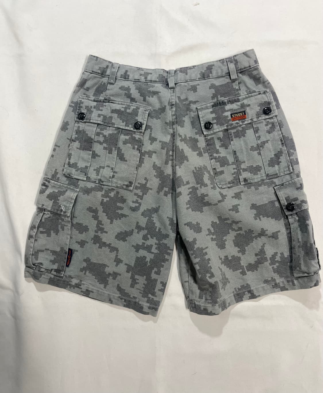 90’s USA made 올드 스투시 카모 카고 쇼츠 상품이미지3