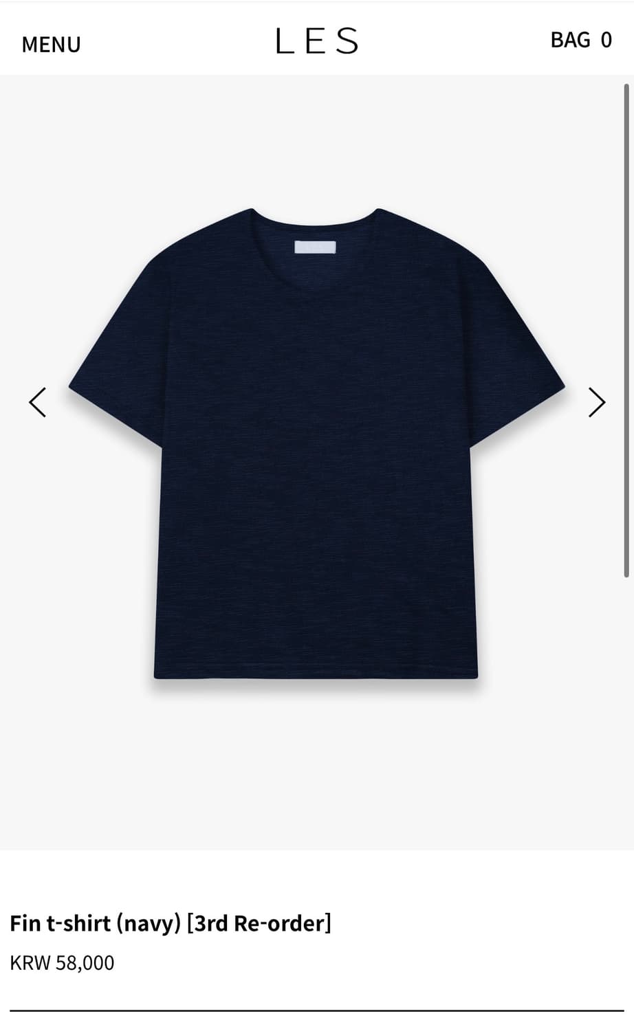 les 반팔 네이비 2사이즈 mudule 상품이미지1