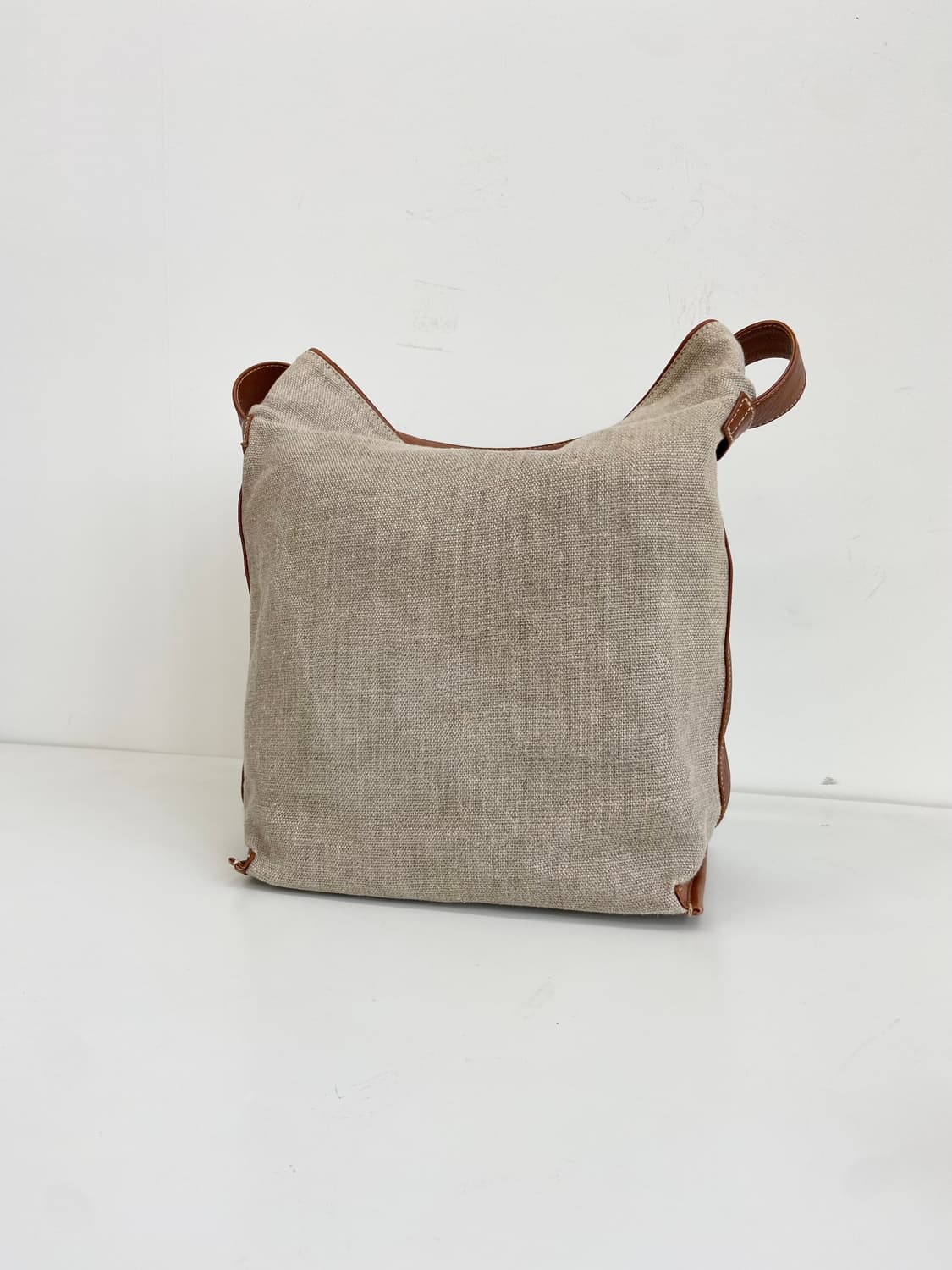 Genten 린넨/레더 숄더백 상품이미지5