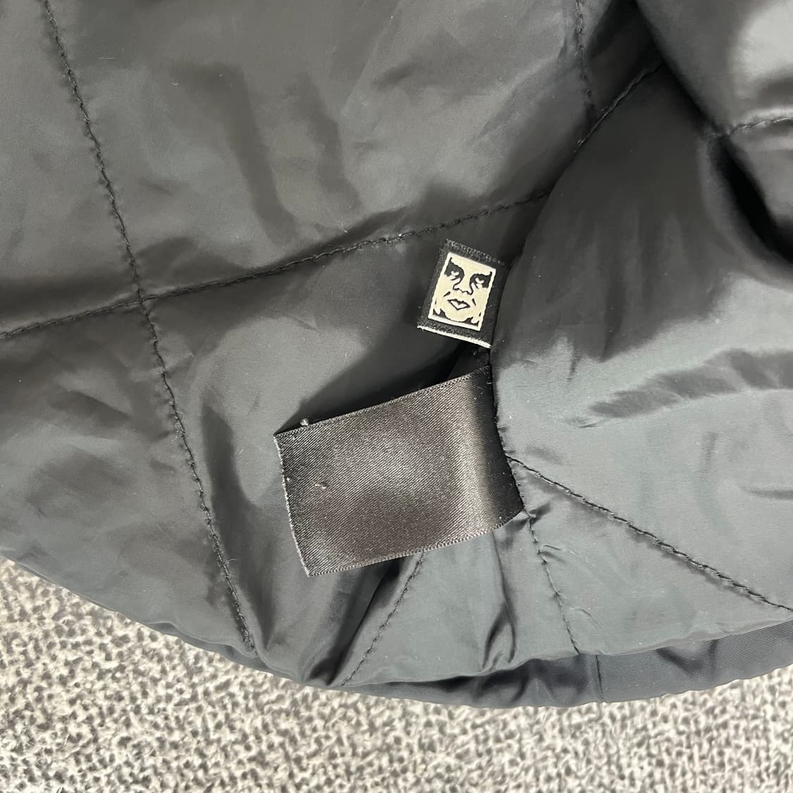 <오베이 백 로고 퀼팅 바람막이 자켓> No.1251 상품이미지9