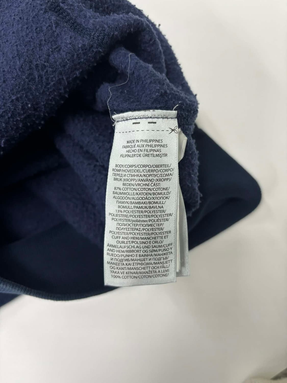 폴로 랄프로렌 핑크 포니 빅로고 네이비 스웨트셔츠 후드티(M) 상품이미지5