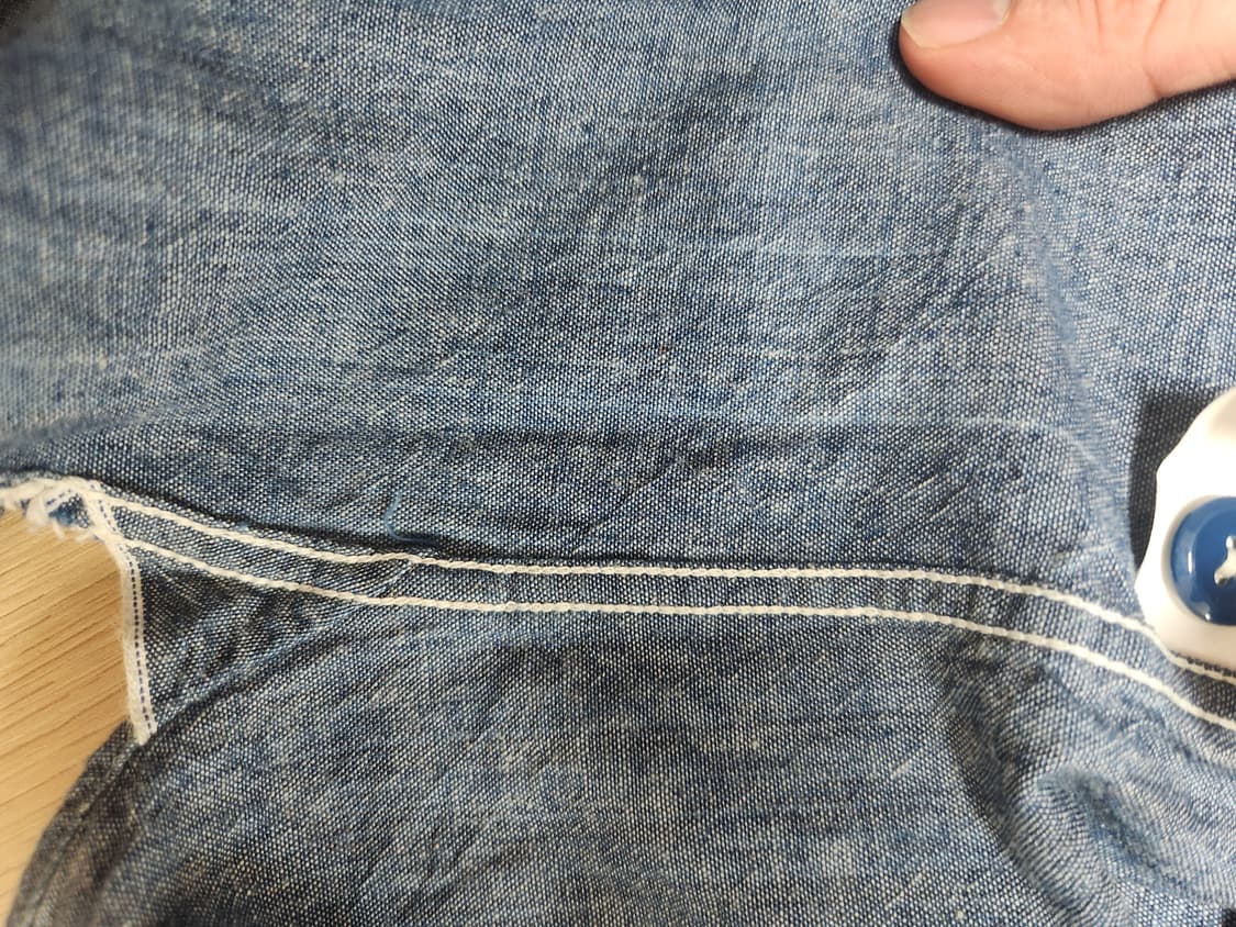 버즈릭슨 샴브레이셔츠 L(16-16 1/2)사이즈 상태좋음 상품이미지8