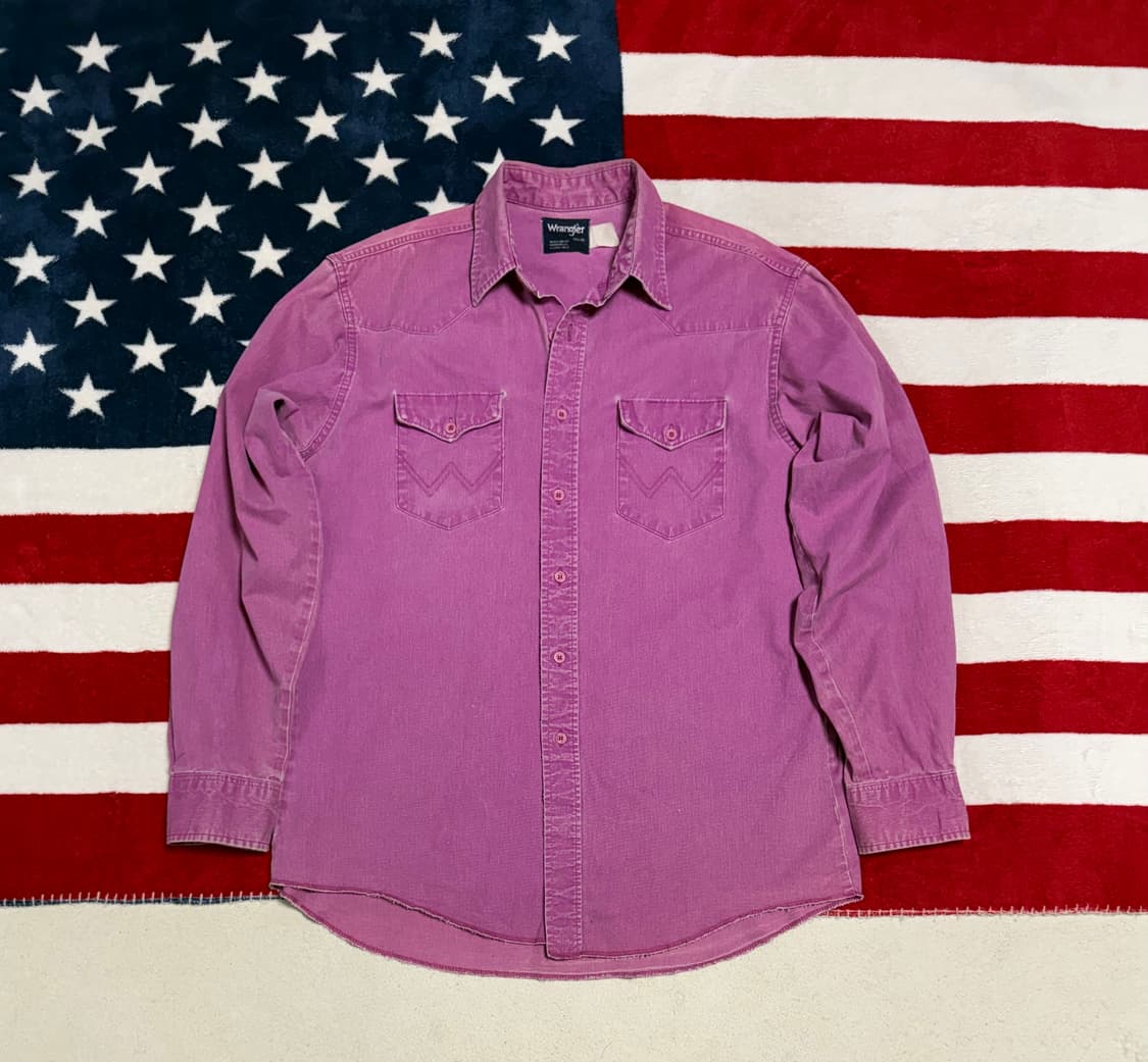 랭글러 웨스턴셔츠 90s Wrangler western shirt 빈티지 상품이미지1
