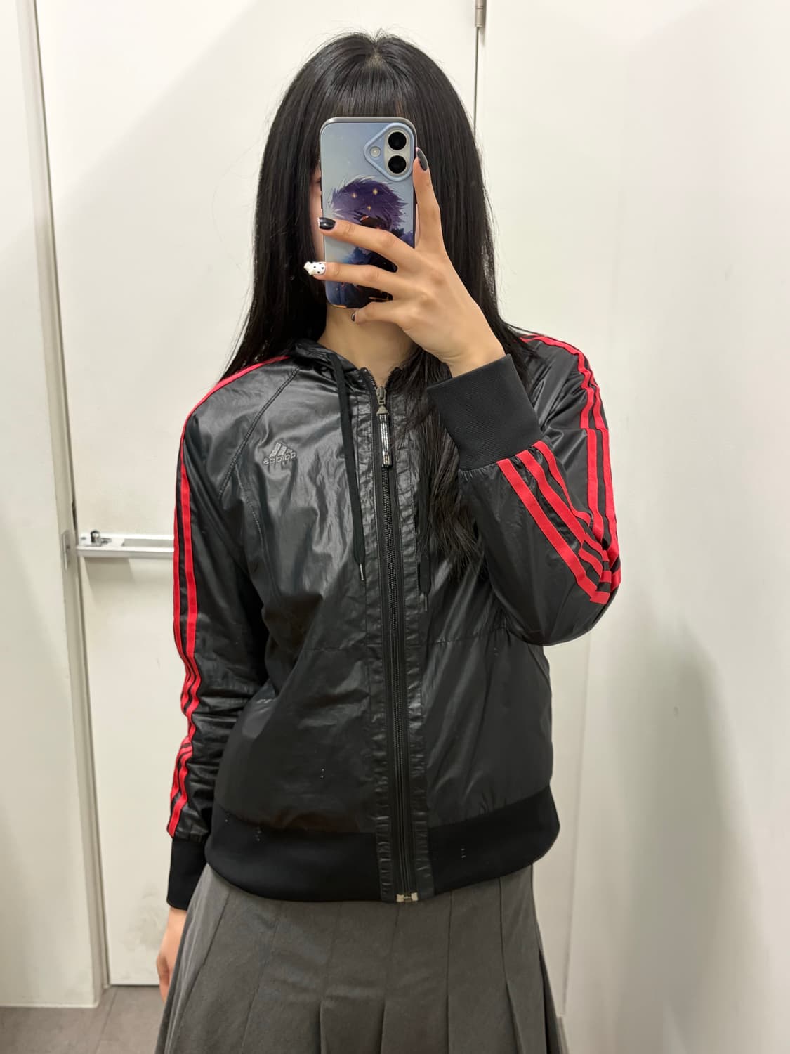 아디다스 글리터 로고 바람막이 상품이미지4