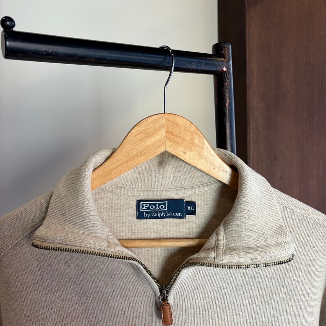 15761 - 폴로 랄프로렌 오트밀 반집업 니트 상품이미지5