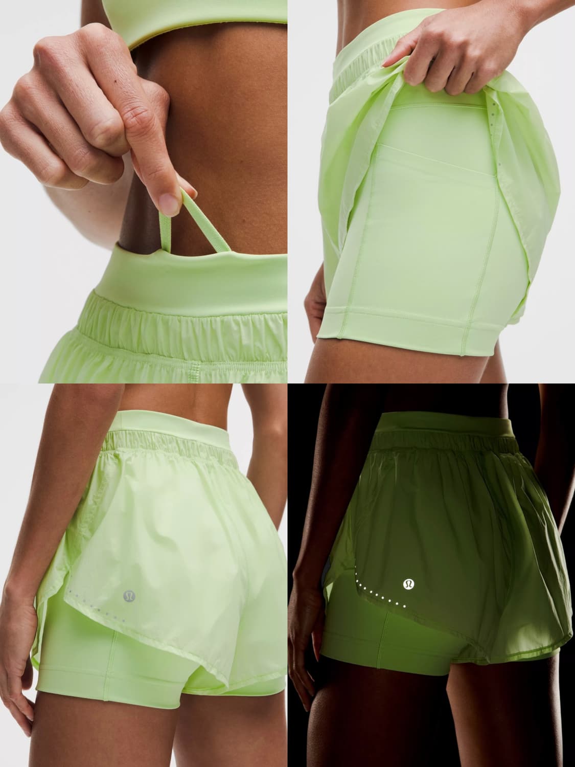 lululemon 룰루레몬 투명 2-in-1 하이라이즈 쇼츠 3" 상품이미지4