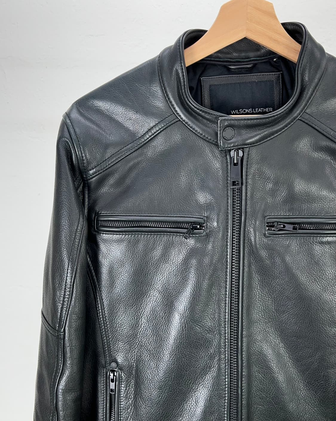 윌슨 레더 블랙 신슐레이트 제뉴윈 멀티 라이더 자켓 상품이미지2