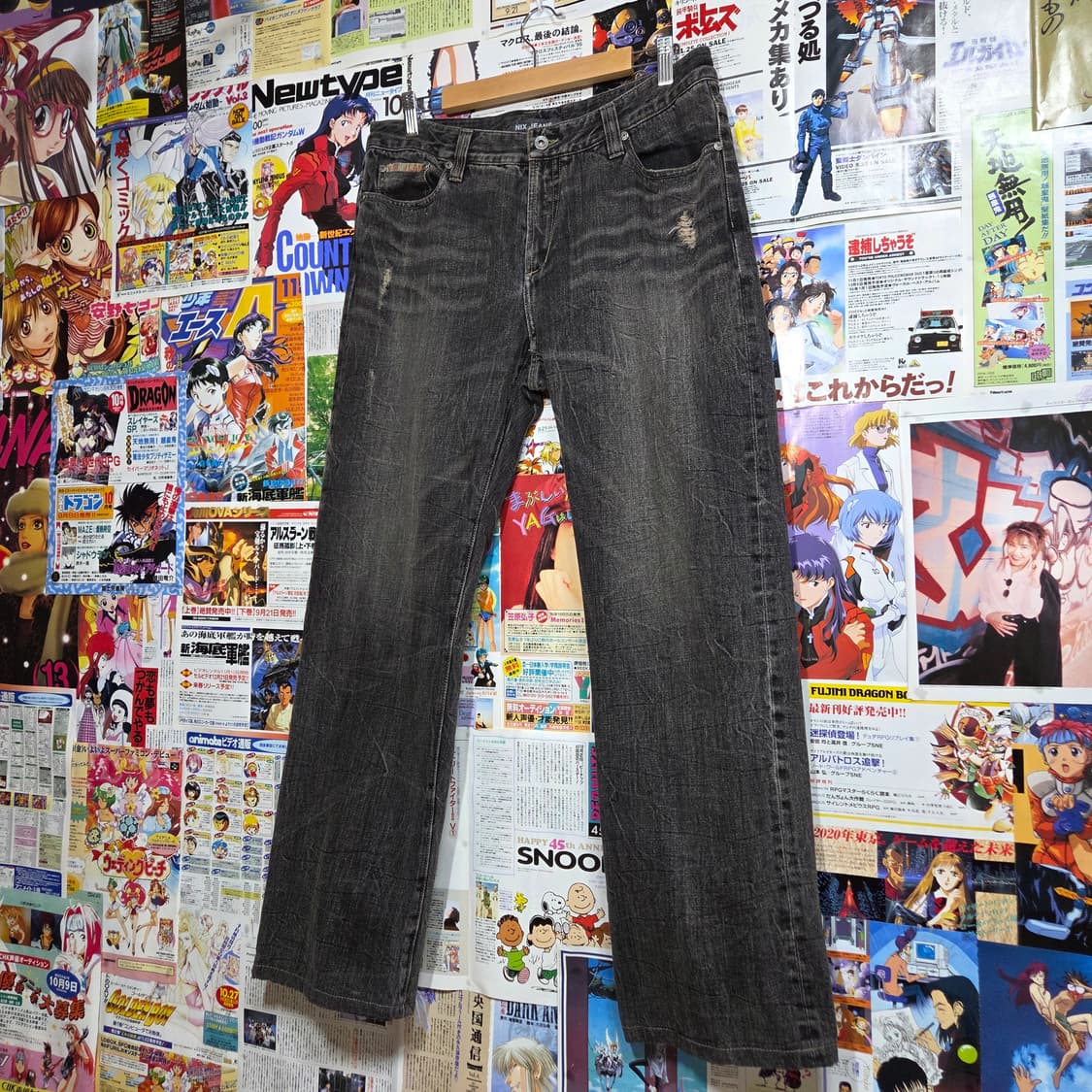 빈티지 그레이 샌드워싱 데님 팬츠 상품이미지5