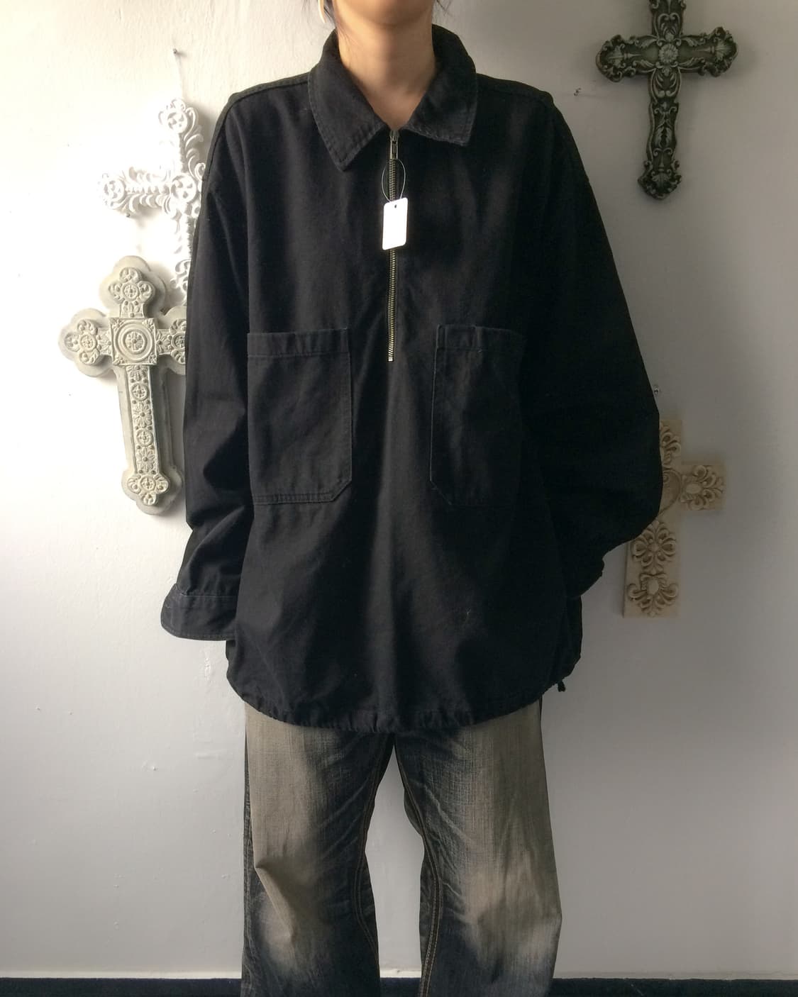 Over fit half zip up 상품이미지1