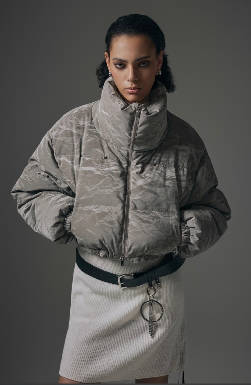 트리밍버드 24fw 크랙 링클 패딩 점퍼 treemingbird 상품이미지5