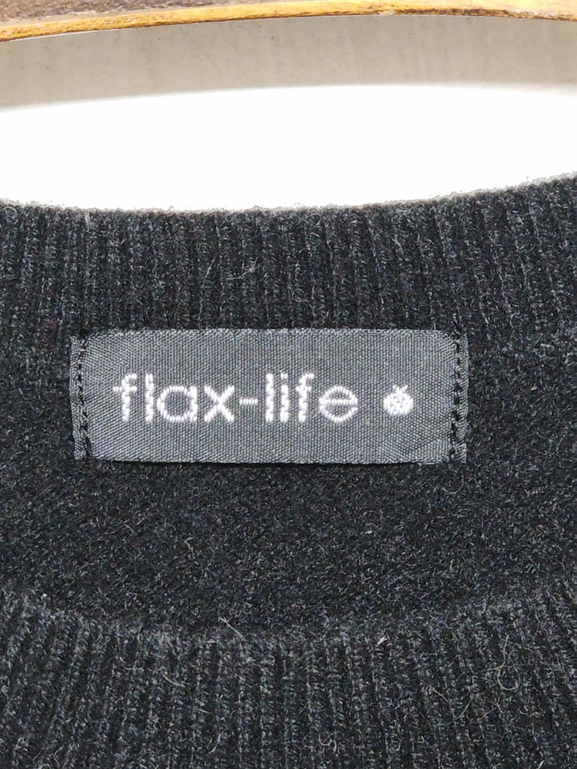 (M) 캐시미어 니트 블랙 무지 스웨터 라운드  상품이미지3