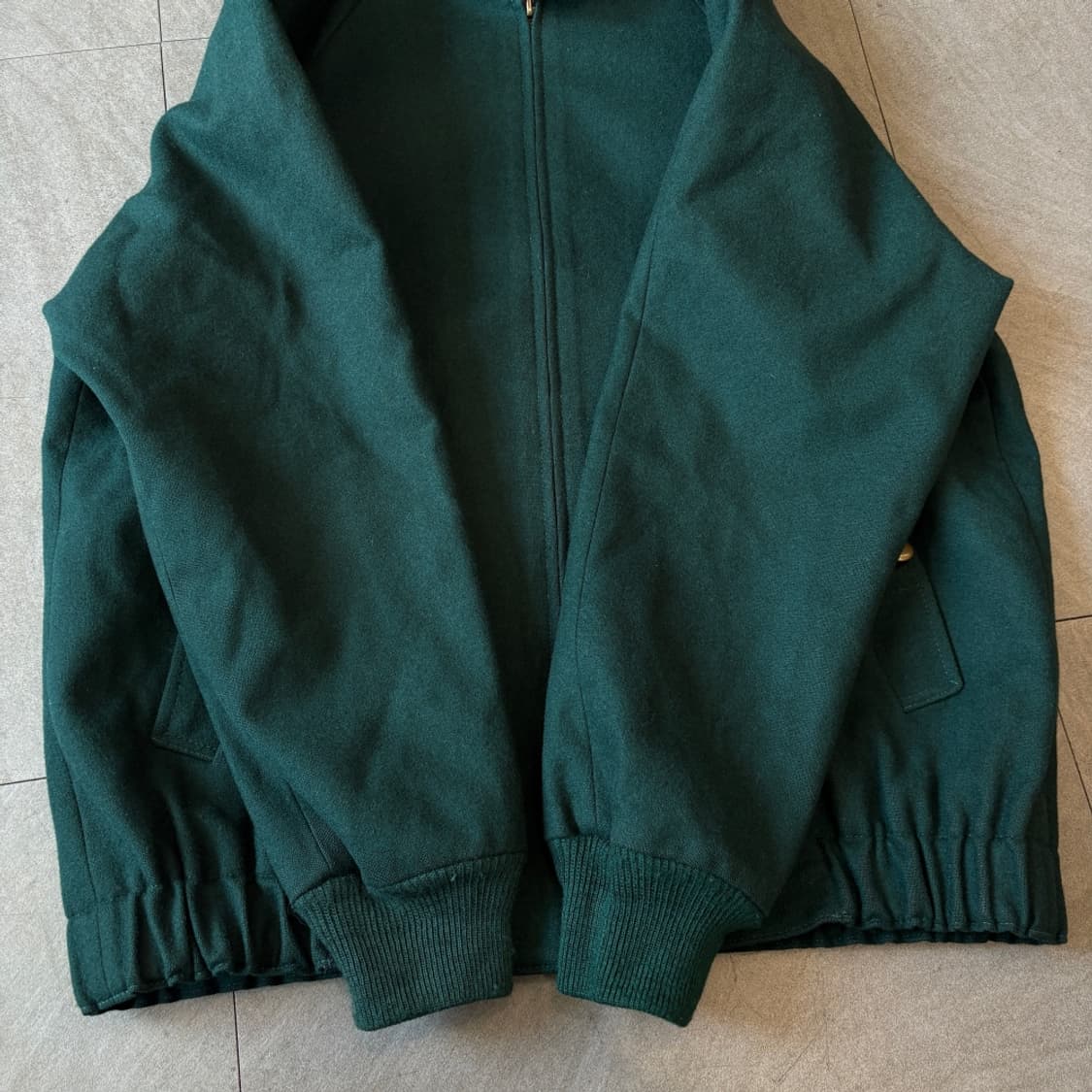 90s 90년대 미국 생산 펜들턴 그린 울 블루종 자켓 상품이미지7