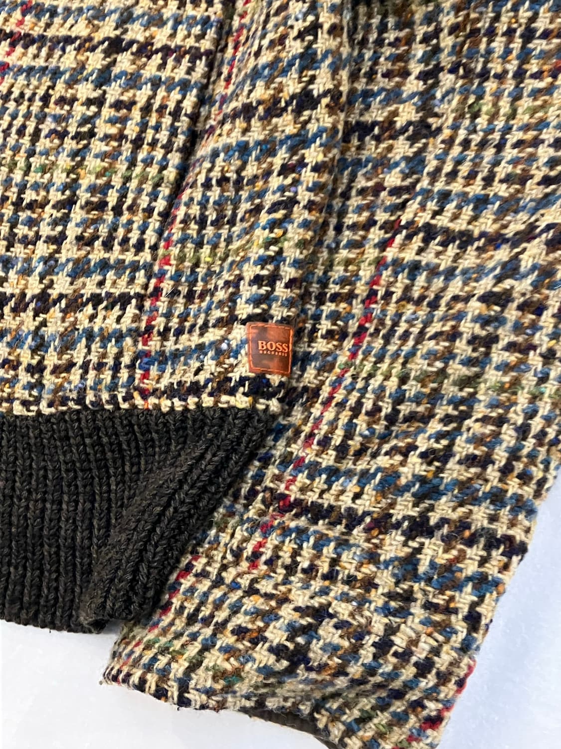 00s 휴고보스 아카이브 울 트위드 봄버자켓 베이지 상품이미지4