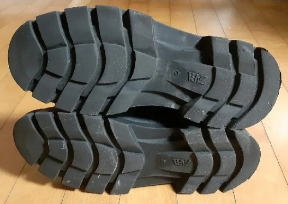 자라 ZARA 첼시부츠 블랙 레더 워커 43 275 상품이미지8