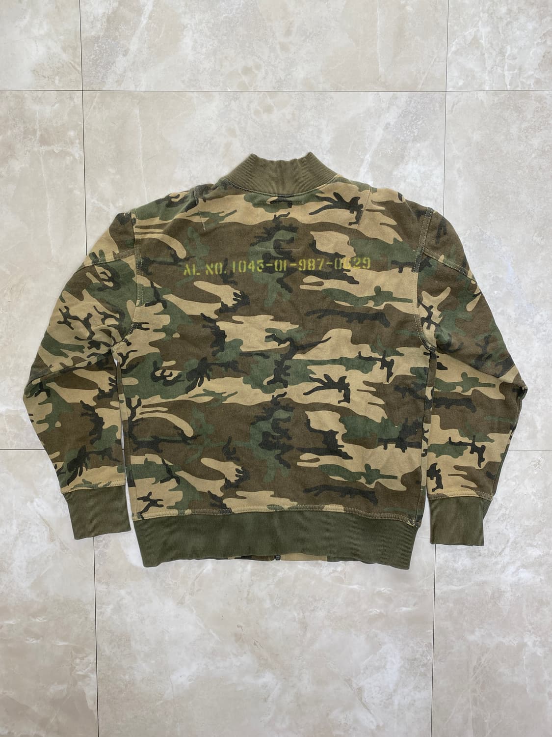 알파인더스트리 카모 코튼 스웻 MA-1 자켓 L 상품이미지2