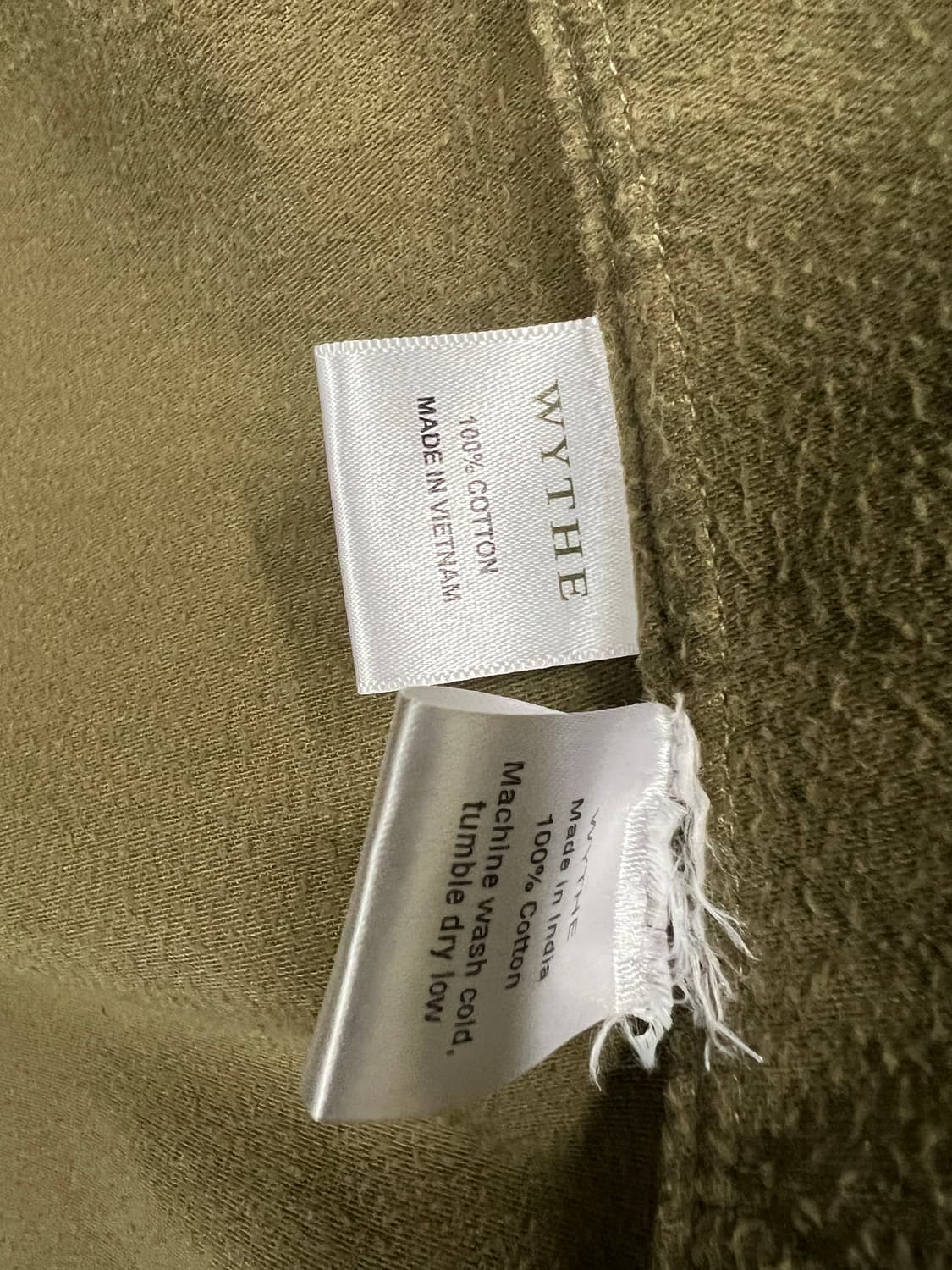 WYTHE 위스 와이즈 플리스 셔츠 L 카키 상품이미지6