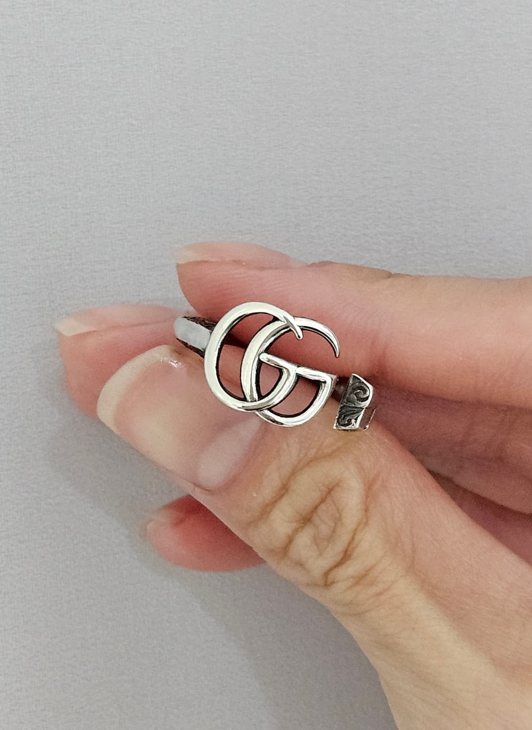[상태최상] 구찌 GG 마몽 키 925 실버 반지 14호 [정품/풀박스] 상품이미지6