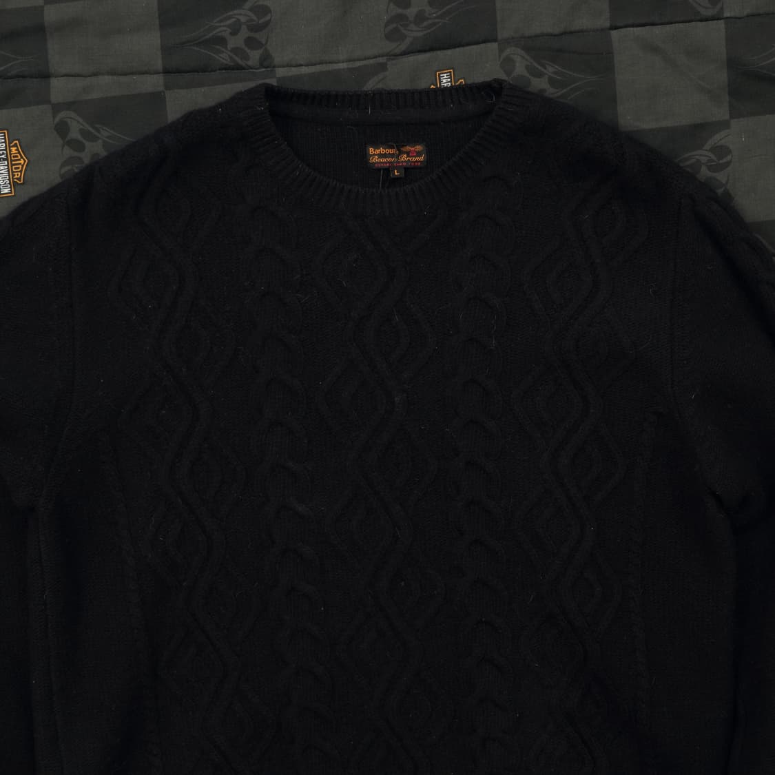 바버 케이블 니트 L B100 상품이미지2