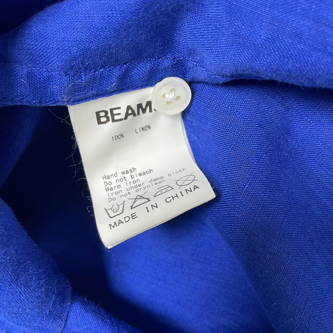 [M] 빔즈 BEAMS 8부 린넨 셔츠 상품이미지7