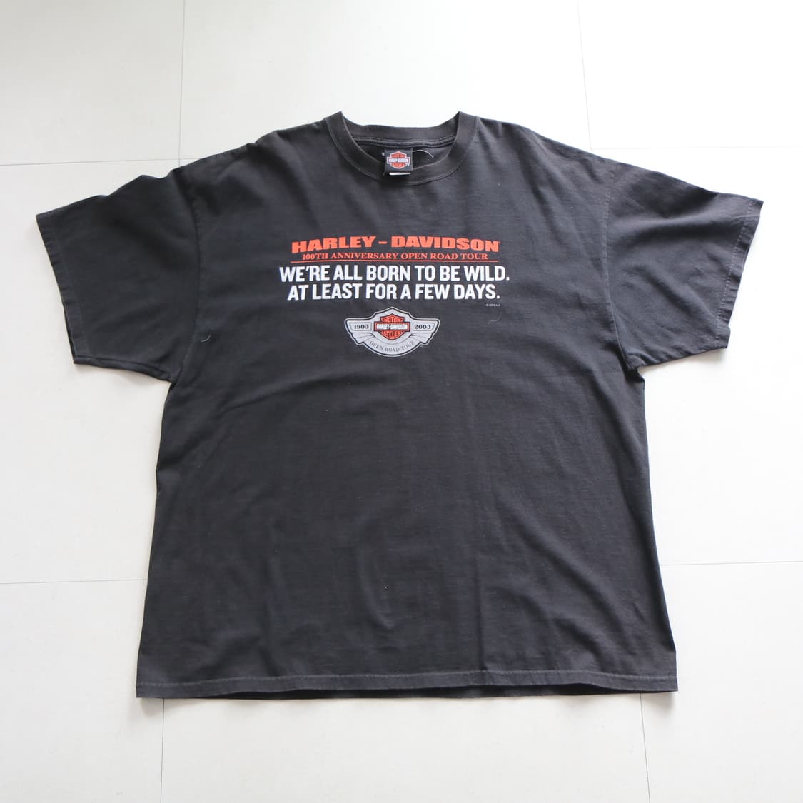 00s 할리데이비슨 100주년 기념 반팔티 (2XL) 상품이미지3