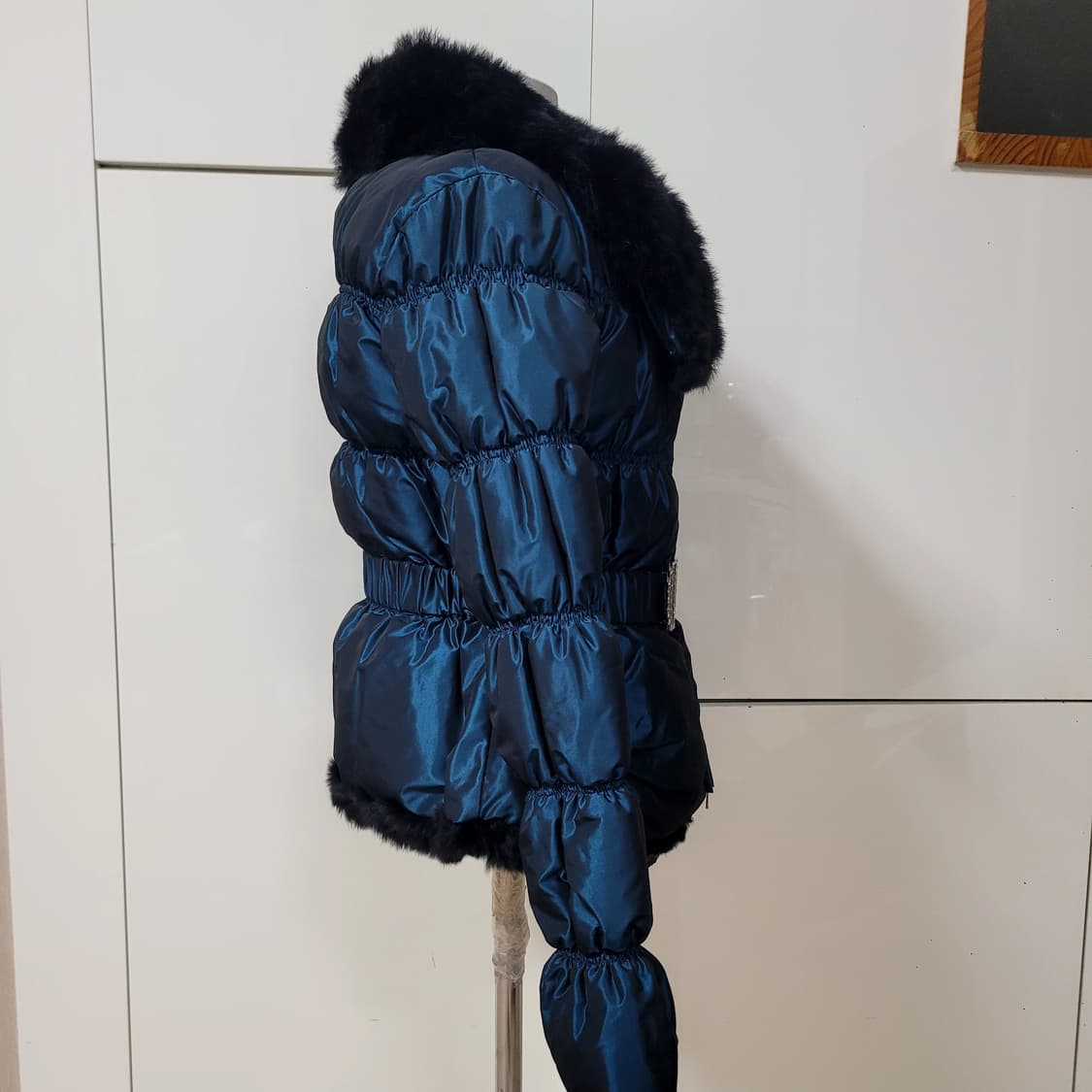 블루마린 블루걸 래빗퍼 패딩 상품이미지2