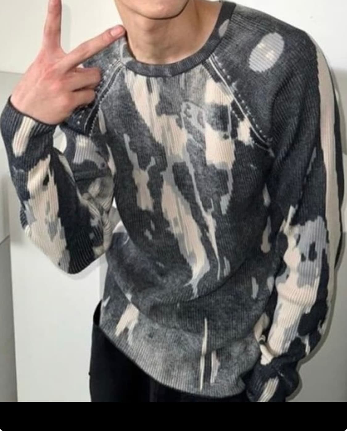 자라 오선맛 니트 상품이미지3