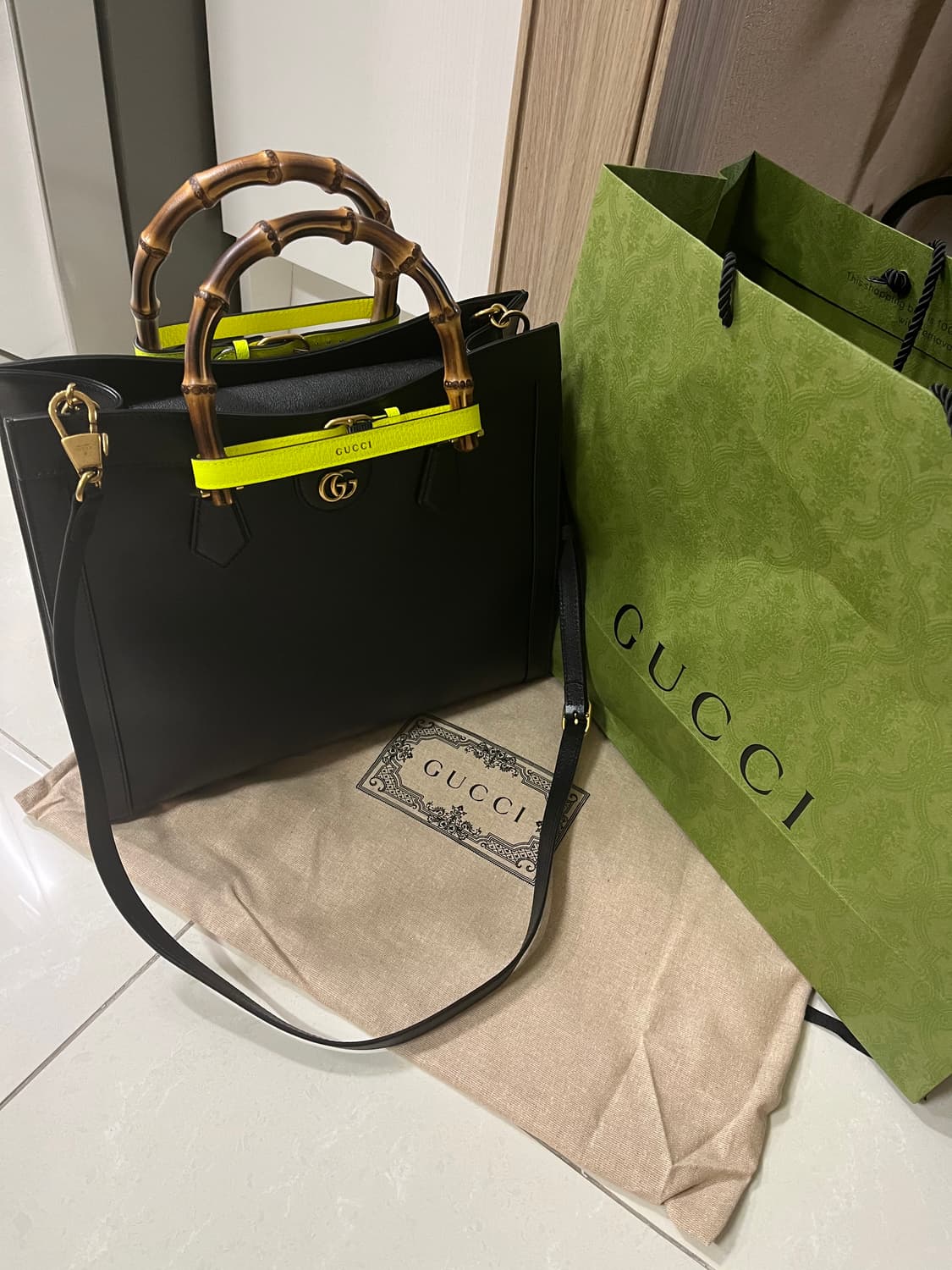 구찌 다이애나 블랙 미디움 상품이미지3