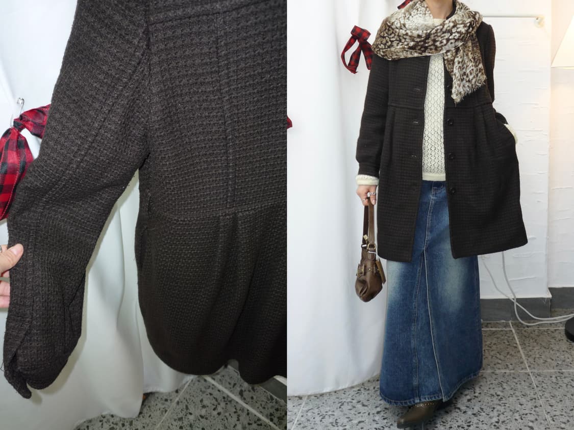 Brown vintage coat 상품이미지1