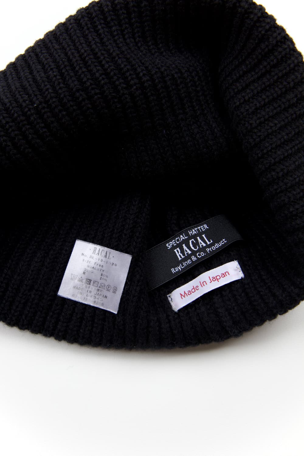 Racal SK8 롤 니트 캡 블랙 상품이미지5
