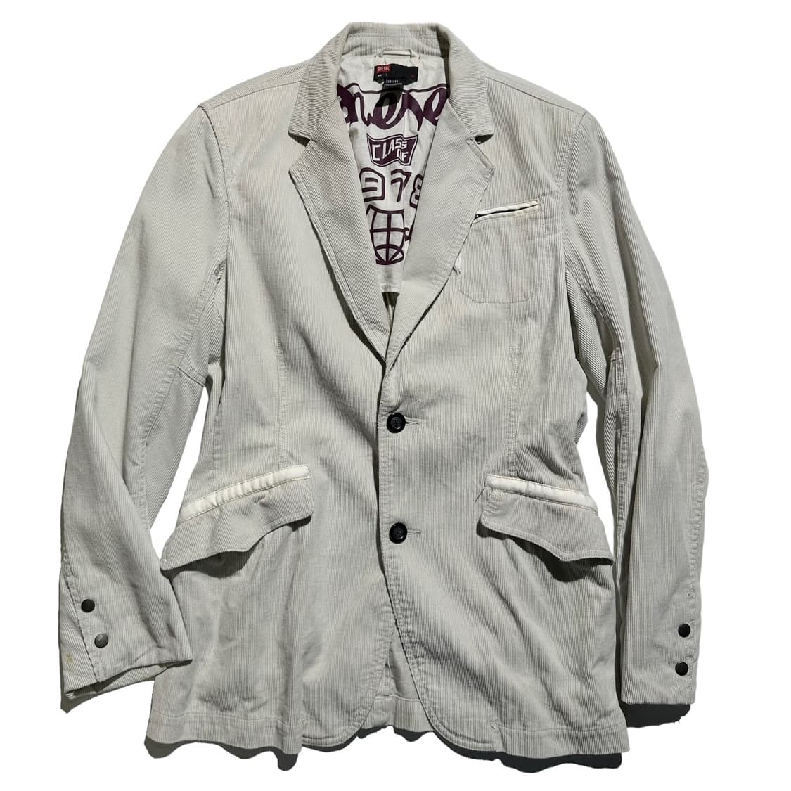 디젤 코듀로이 싱글 2B 블레이저 자켓 상품이미지1