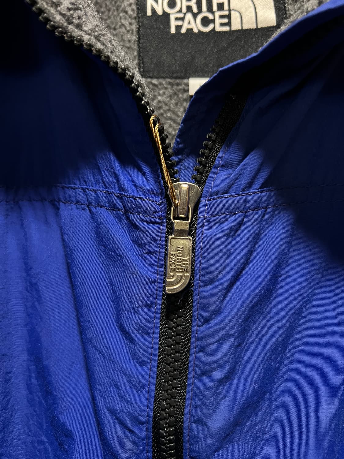 [L]90's 노스페이스 Made in USA 블루 나일론 웜업 자켓 상품이미지3